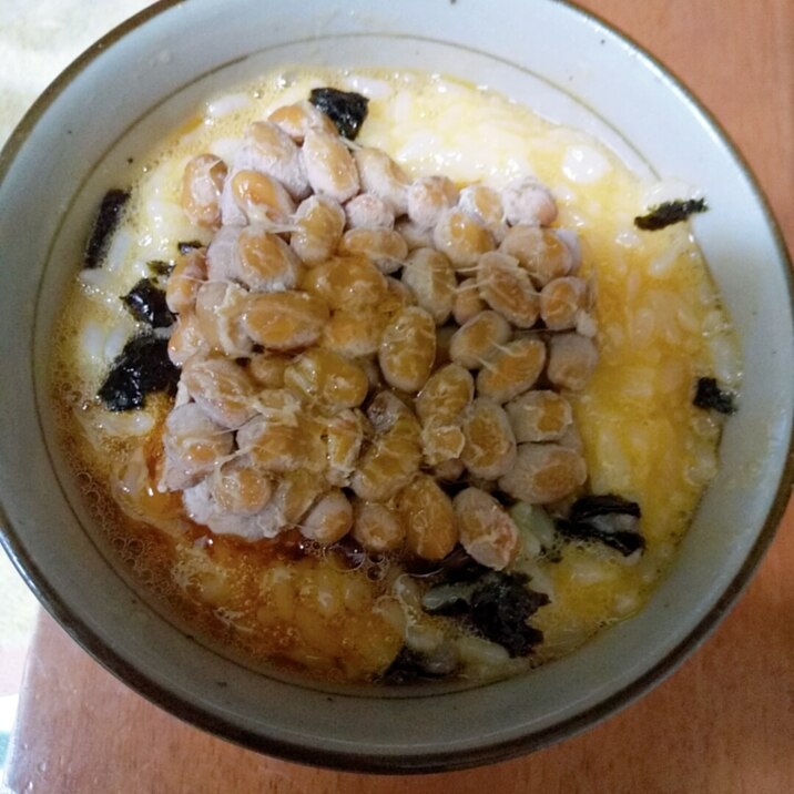 納豆入り美味しい卵かけご飯